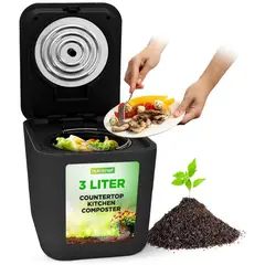 NUTRICHEF - Compostador Eléctrico Para Cocina Con Filtro Inodoro Y Un Botón