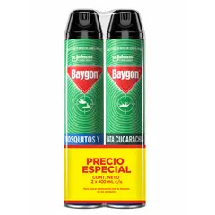 BAYGON - Insecticida Aerosol Moscas 400+Cucarachas 400ml