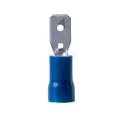 HALUX - Terminal Aislada Faston Macho Azul M2-4.8v/5 x