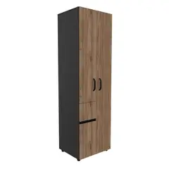 JUST HOME COLLECTION - Armario Nolan 60 200x60x49.8cm Gales Negro