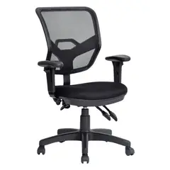undefined - Silla de Escritorio Dwight Ejecutiva Giratoria Negra Just Home Collection