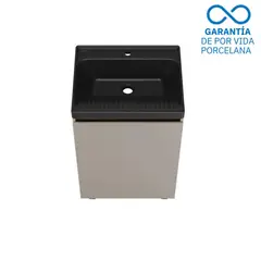 CORONA - Lavadero Premium ll Negro con Mueble Bilbao