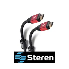 STEREN - Cable HDMI 4k con Filtros de Ferrita y Cable Tipo Cordón de 7.2 m / 299-824