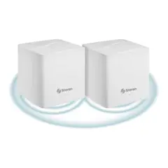 STEREN - Sistema Smart Wi-fi* 6 Mesh Doble Ax1500 2.4 Ghz y 5 Ghz. Hasta 30 m de Alcance Por Módulo X2 / Mesh-200+