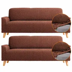 ENERGY PLUS - Set X2 Protectores de Sofá 3 Puestos Tela Elástica Lavable
