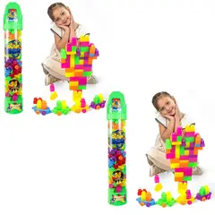 ENERGY PLUS - Set X2 Bloques Armatodo 98 Pzas Cohete Espacial Educativo
