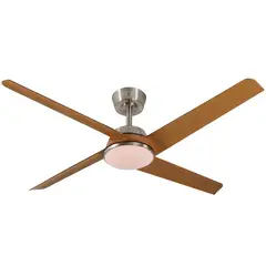 WESTINGHOUSE - Ventilador de Techo Decorativo con Luz Led Arcamar 5200 CFM 4 Aspas Teca