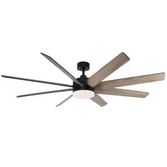 WESTINGHOUSE - Ventilador de Techo Decorativo con Luz Led Hercules 7200 CFM 3 Aspas Ceniza