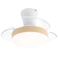 WESTINGHOUSE - Ventilador de Techo Decorativo Retractil con Luz Led Lyra 3000 CFM 3 Aspas Blanco