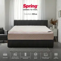 SPRING - Colchón Olivo Semidoble 120x190 cm