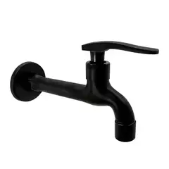 GRIFOS CENTER - Griferia Llave Jardin Pared Negro Mate