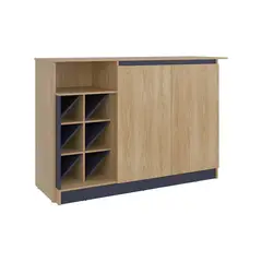 JUST HOME COLLECTION - Barra de Cocina Solana Fresno Europeo+Azul Marino 109x161x58.5 cm