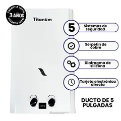 undefined - Calentador De Agua Gas Natural 16 Litros Titanum