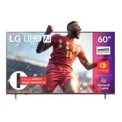 LG - Televisor 60 Pulgadas 4K UHD Webos25 Incluye Channels. Ia Magic Remote 60ua8050psa Negro