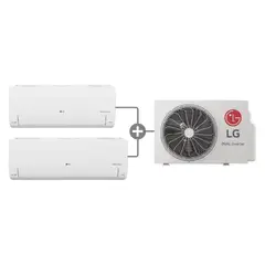 LG - Aire Acondicionado Multi Split 9000 + 12000 BTU 220 V 2 en 1 2in1s21c3