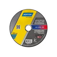 NORTON - Set 12 Unidades Disco Corte Fino Standard 4-1/2 Pulgada x1mm