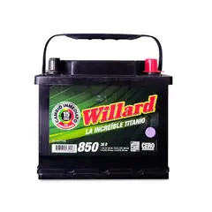 WILLARD - Batería Caja 36d 850 Ca 530 Increíble