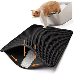 GENERIC - Tapete De Arena Para Gatos Con Diseño De Panal Impermeable Y Fácil Limpieza