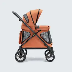 undefined - Coche Plegable Todo Terreno para Niños y Mascotas con Arnés Seguro