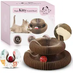 undefined - Rascador Interactivo Para Gatos De Cartón Corrugado Con Diseño Magnético