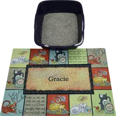 undefined - Tapete Drymate Personalizado Para Caja De Arena De Gato Impermeable Y Lavable