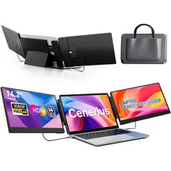 undefined - Extensor De Pantalla Triple Para Laptop Con Diseño Portátil Y Resolución FHD