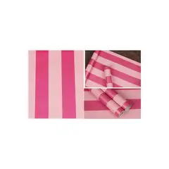 undefined - Papel Tapiz Adhesivo Rayas Rosa Y Rojo Para Paredes Y Muebles