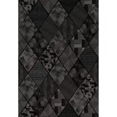 undefined - Papel Tapiz Autoadhesivo Negro Texturizado 3D