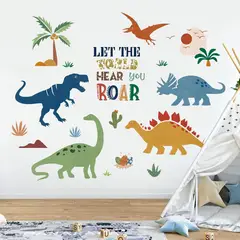 undefined - Vinilo Decorativo Infantil Dinosaurios Boho