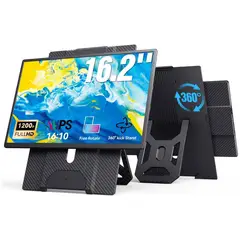 undefined - Monitor Portátil Para Laptop Con Pantalla Ultrafina De Alta Resolución Y Soporte Retráctil