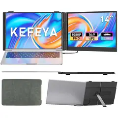 undefined - Extensor De Pantalla Dual KEFEYA Para Laptop Con Monitor Portátil FHD