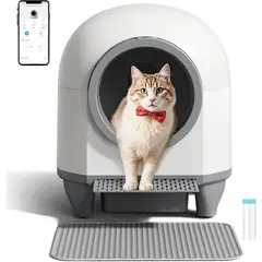 undefined - Caja De Arena Automática Para Gatos Con Limpieza Inteligente Y Control Por App