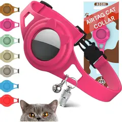 undefined - Collar Ajustable Para Gato Con Soporte Airtag Impermeable Seguro Y Hipoalergénico