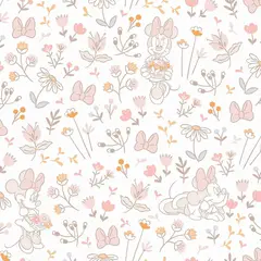 undefined - Papel Tapiz Infantil Minnie Mouse Vinilo Autoadhesivo Rosa