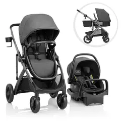 EVENFLO - Sistema de Viaje Infantil Modular con Plegado Compacto y Asiento Reversible