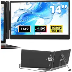 undefined - Extensor De Pantalla Portátil Para Laptop Con Monitor FHD Plug And Play