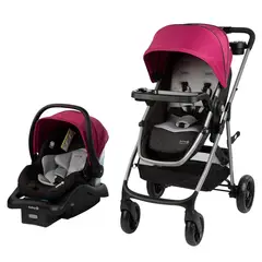 SAFETY 1ST - Sistema de Viaje Reversible con Silla de Auto y Plegado Versátil