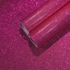 undefined - Papel Tapiz Brillante Rosa Intenso Para Decoración