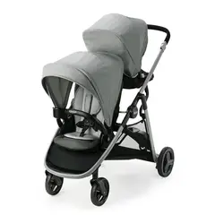 GRACO - Coche Doble Reversible con Plataforma de Pie y Plegado Compacto