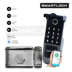 SMARTLOCK - Cerradura Inteligente 5 Tipos Apertura Sobreponer Tpsh