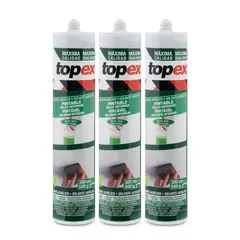 TOPEX - Sellador Acrílico Pague 2 Lleve 3 Gris 300 ml