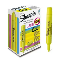 SHARPIE - Resaltador Amarillo Caja X12 Unds
