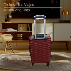 JUST HOME COLLECTION - Maleta de Viaje 28 Pulgadas Vino Tinto