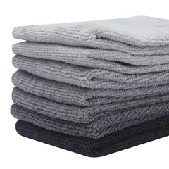 CASA BONITA - Set Microfibra x 7 Gris