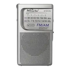 GENERICO - Radio Portátil AM FM con Ranura USB Recargable