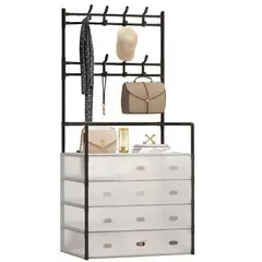 GENERICO - Organizador Zapatos con Perchero Zapatero Acrilico 5 Niveles
