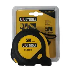 UYUSTOOLS - Flexómetro Encauchetado con 3 Frenos 5 m x 19 mm