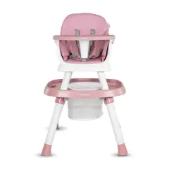 BEBESIT - Silla Comedor para Bebe Infantil Escritorio Steps Premium 12 En 1 Rosado