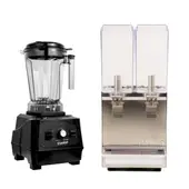 ARTIQ - Combo Dispensador de Bebidas de 2 Tanques (10 litros cada uno) + Licuadora Industrial de 2l