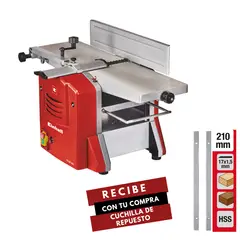 EINHELL - Cepillo Canteador + Cuchillas de Repuesto 210 mm